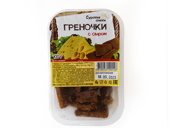 Сурские гренки со вкусом Сыра (100 гр) в Давыдово
