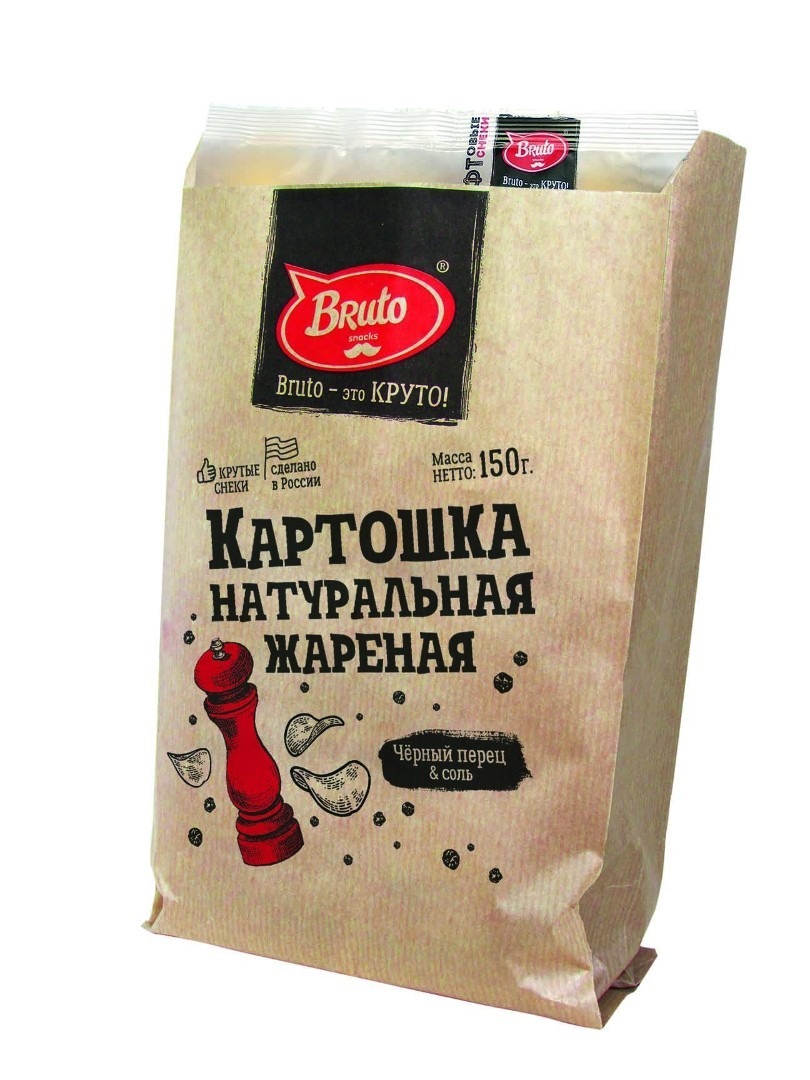 Картофель «Бруто» черный перец 130 гр. в Давыдово