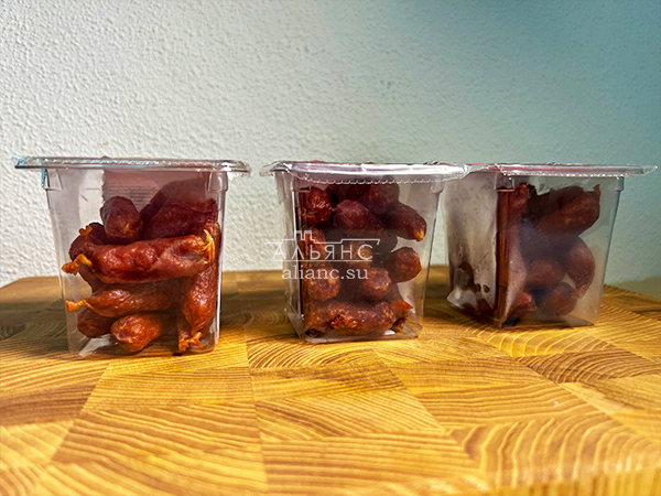 Колбаски МИНИ со вкусом аджики с/к (100 гр) в Давыдово