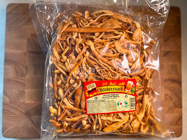 Нитка ЖАРЕНАЯ "Краб" Oktobtersnak 1 кг (сырный продукт) в Давыдово