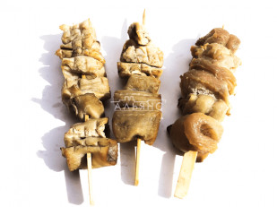 Язь (бабочка) холодного копчения: Шашлычок из щуки холодного копчения