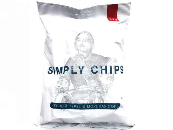 Картофельные чипсы "Simple chips" Морская соль и черный перец 80 гр. в Давыдово