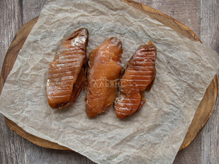 Щука (бабочка) холодного копчения: Икра воблы вяленая